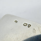 Sterling Silver & Blue-White Enamel Pair of Whist Playing Card Markers Antique c1880 London