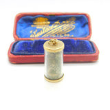 Emergency English One Pound £1 Note 9ct Gold Charm or Pendant Vintage 1981