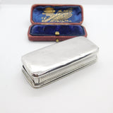 Georgian Sterling Silver Floral Pattern Snuff Box 1822 Birmingham Antique