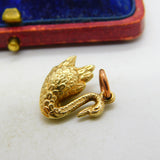 9ct Yellow Gold Swan Charm or Pendant Vintage 1975 Birmingham