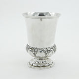19th Century Russian .84 Silver Floral Wine Chalice Goblet c1890 Antique