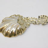 Victorian Sterling Silver Floral Nouveau Tea Caddy Spoon Antique 1850 Sheffield