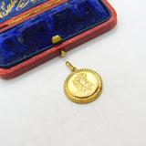 9ct Yellow Gold St Christopher Travel Charm or Pendant 1971 London Vintage