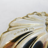 Victorian Sterling Silver Floral Nouveau Tea Caddy Spoon Antique 1850 Sheffield