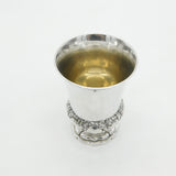 19th Century Russian .84 Silver Floral Wine Chalice Goblet c1890 Antique