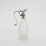 Georgian Sterling Silver Mounted Cut Glass Cruet Sauce Jug 1807 London Antique