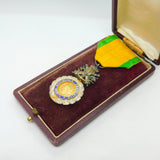 Boxed French 3rd Republic Médaille Militaire Antique c1915 WW1-era