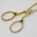 Scottish Victorian Sterling Silver Gilt Sugar Nips Antique 1892 Glasgow Victorian