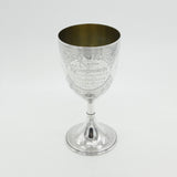 Large Victorian Sterling Silver Chalice Communion Cup 1875 London Antique