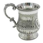 antique silver christening mug