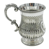 antique silver christening mug