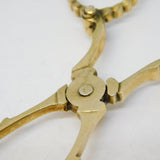 Scottish Victorian Sterling Silver Gilt Sugar Nips Antique 1892 Glasgow Victorian