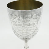Large Victorian Sterling Silver Chalice Communion Cup 1875 London Antique