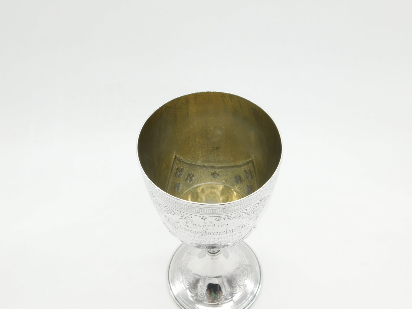 Large Victorian Sterling Silver Chalice Communion Cup 1875 London Antique