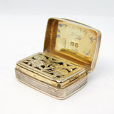 George IV Sterling Silver Vinaigrette Antique 1825 London William Fearn