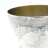 Large Victorian Sterling Silver Chalice Communion Cup 1875 London Antique