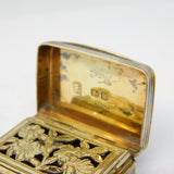 George IV Sterling Silver Vinaigrette Antique 1825 London William Fearn