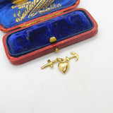 Faith, Hope and Charity 9ct Yellow Gold Charm Pendant Vintage c1970