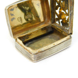 George IV Sterling Silver Vinaigrette Antique 1825 London William Fearn