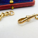 Victorian 9ct Rose Gold Graduating Cabochon Turquoise Bracelet c1890 Antique