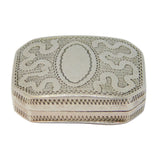 George III Sterling Silver Floral Pattern Vesta Case Antique 1810 Birmingham