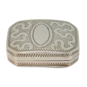 George III Sterling Silver Floral Pattern Vesta Case Antique 1810 Birmingham