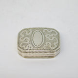 George III Sterling Silver Floral Pattern Vesta Case Antique 1810 Birmingham