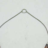Scottish Victorian Sterling Silver & Agate Set Barrel Form Necklace Antique