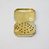 George III Sterling Silver Floral Pattern Vesta Case Antique 1810 Birmingham