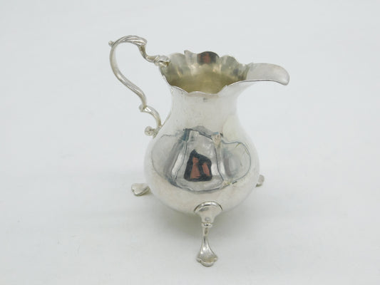 George III Sterling Silver Baluster Cream Jug Antique 1765 London