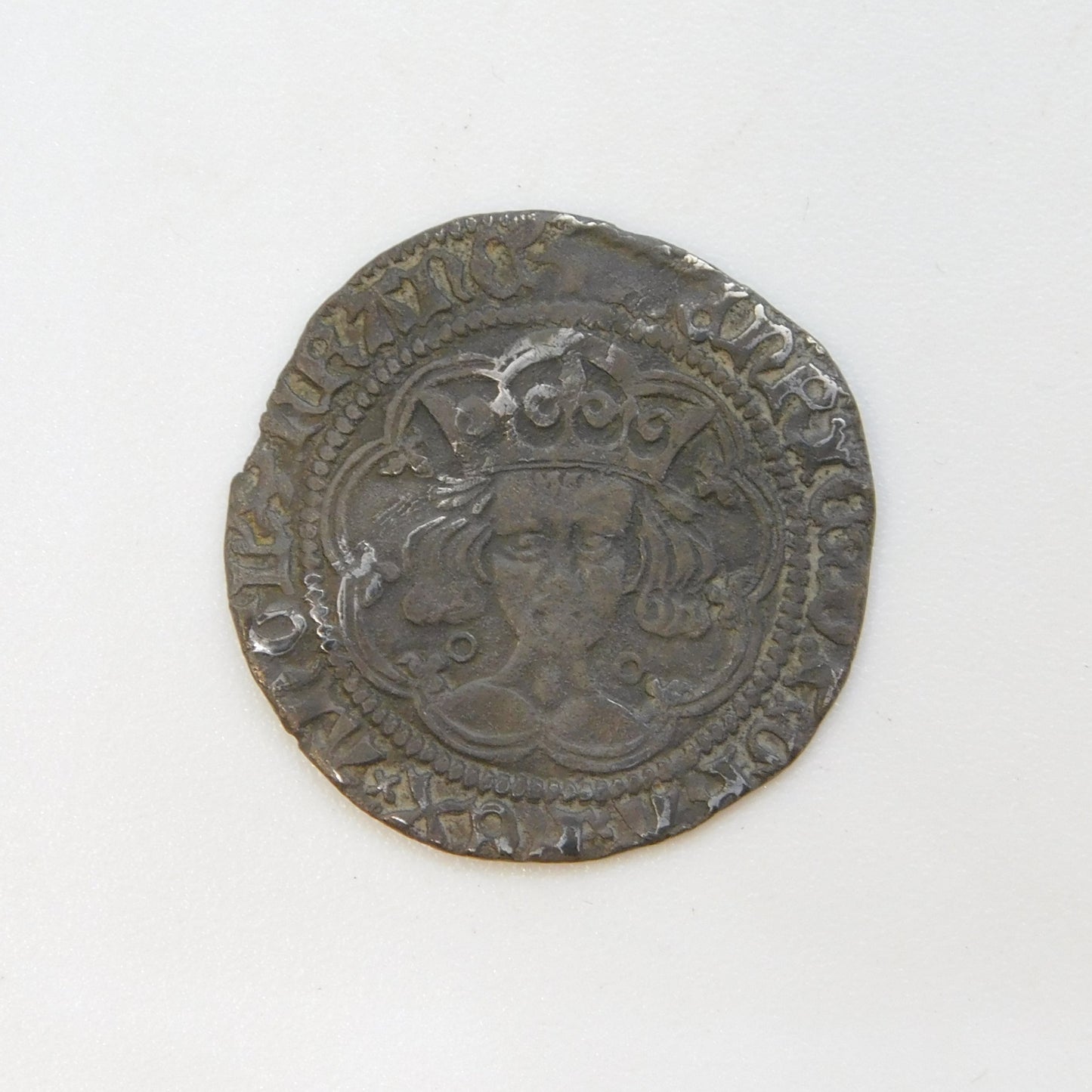 King Henry VI Early Milled Silver Groat Calais Annulet Medieval 1422-1430