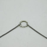 Scottish Victorian Sterling Silver & Agate Set Barrel Form Necklace Antique