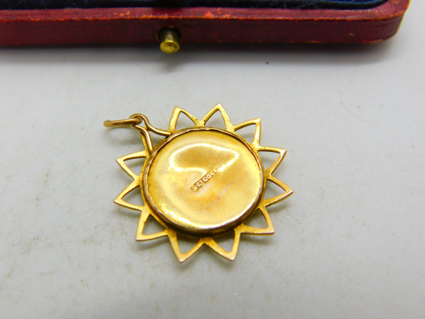 WW1-era 9ct Yellow Gold & Enamel British, French, Belgian Allied Pendant c1915