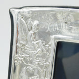 Edwardian Sterling Silver Fairy & Goblin Picture Frame Antique 1907 Birmingham