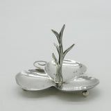 Edwardian Sterling Silver Shamrock Jewellery Ring Tree Antique 1903 Birmingham
