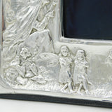 Edwardian Sterling Silver Fairy & Goblin Picture Frame Antique 1907 Birmingham