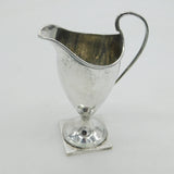 George III Sterling Silver Pedestal Helmet Cream Jug Antique 1788 London AF