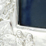 Edwardian Sterling Silver Fairy & Goblin Picture Frame Antique 1907 Birmingham