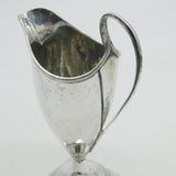 George III Sterling Silver Pedestal Helmet Cream Jug Antique 1788 London AF