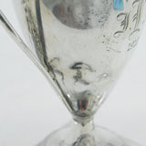 George III Sterling Silver Pedestal Helmet Cream Jug Antique 1788 London AF