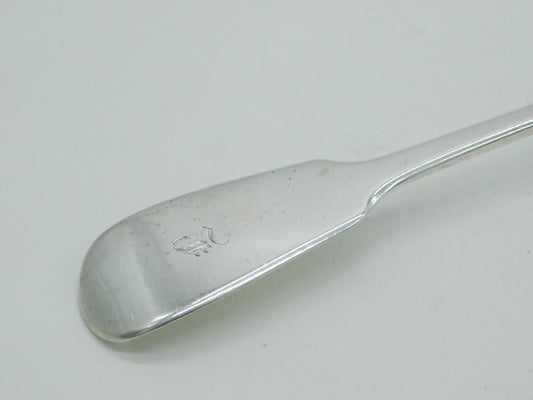 William IV Sterling Silver 'B' Initial Basting Spoon Antique 1833 London