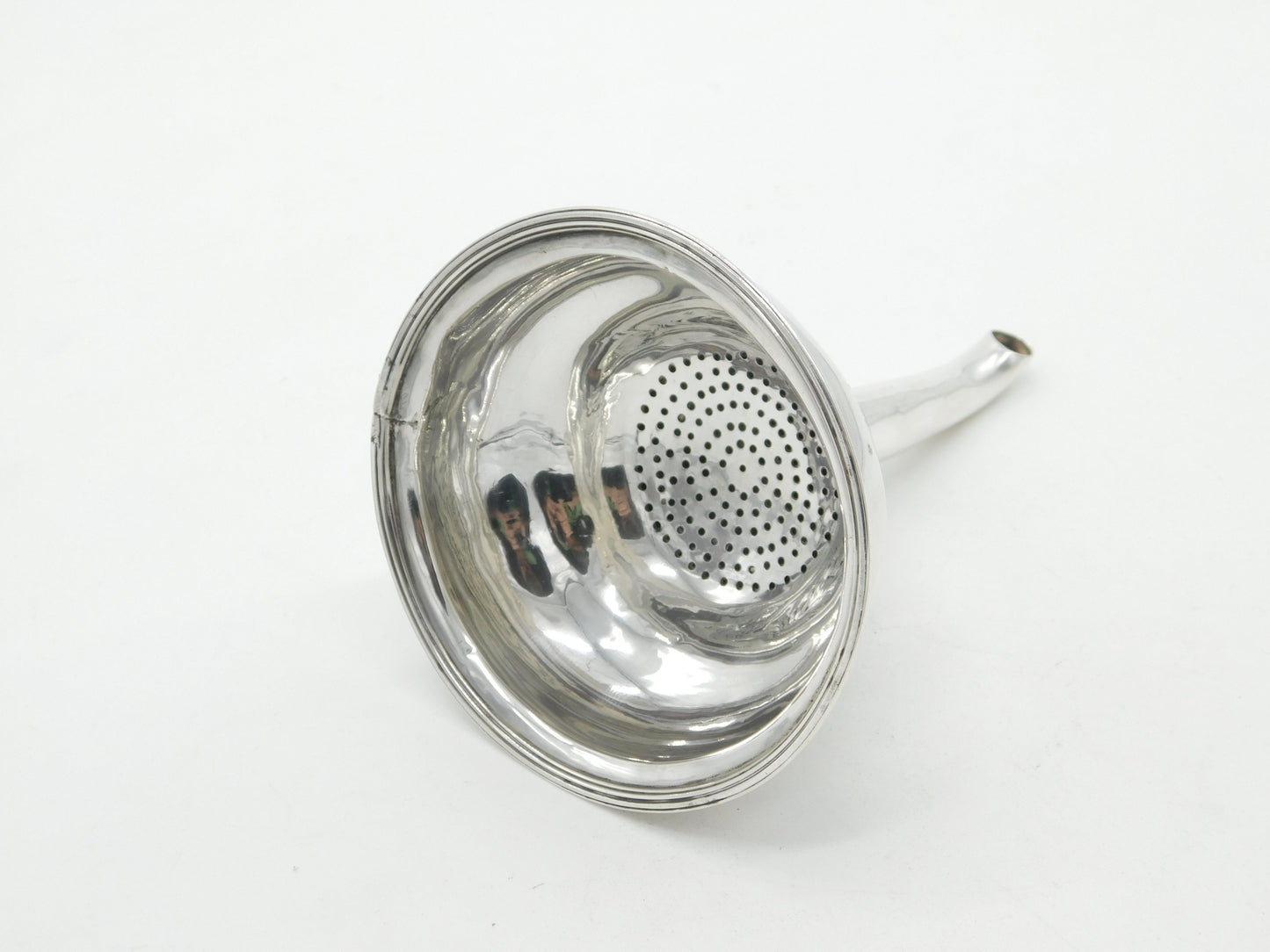 Georgian Sterling Silver Wine Funnel 1791 London Antique Charles Chesterman II