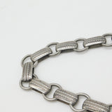 Victorian Sterling Silver Mourning Locket Collar Necklace 1892 Birmingham Antique
