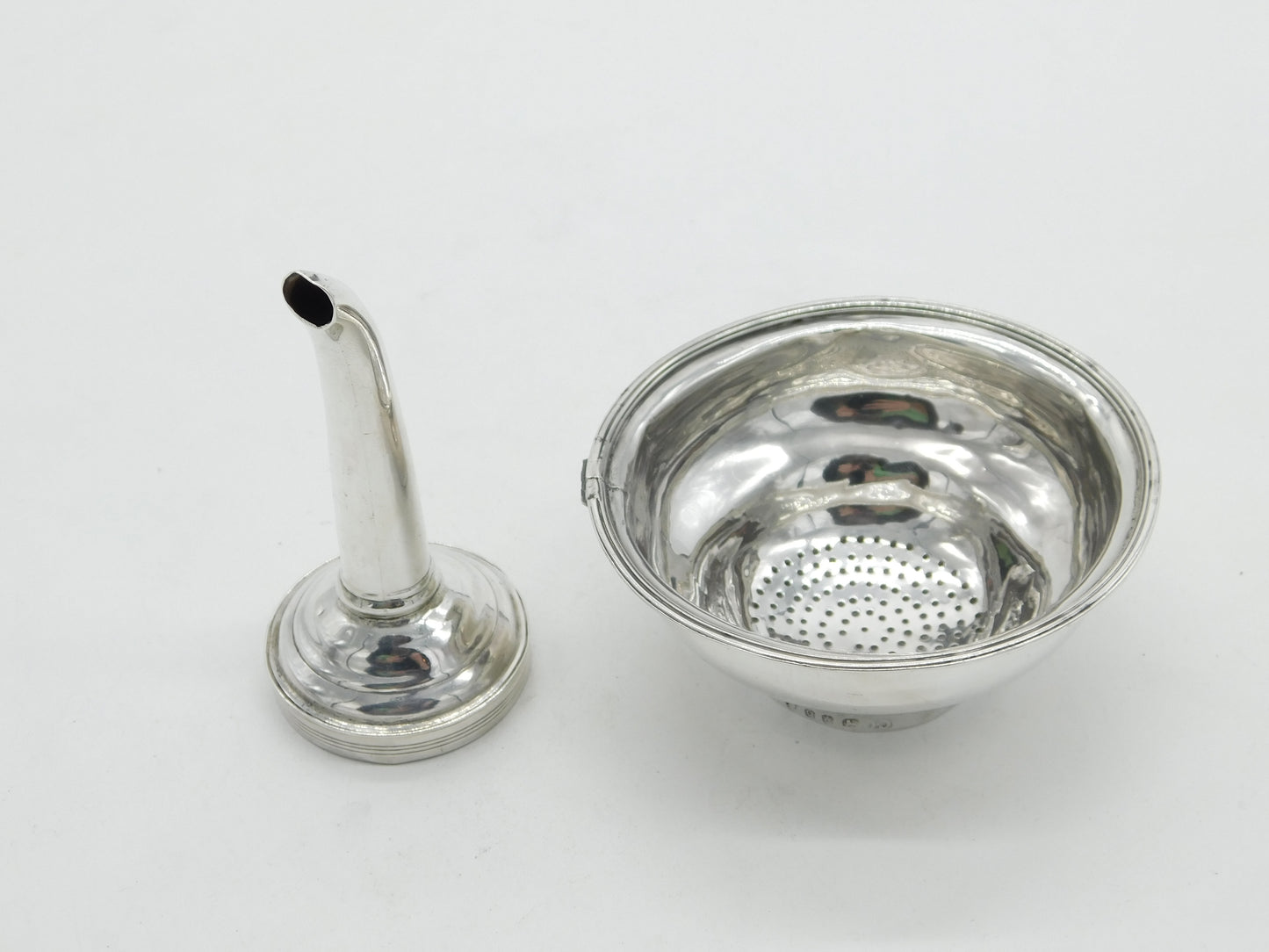 Georgian Sterling Silver Wine Funnel 1791 London Antique Charles Chesterman II