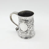 George III Large Sterling Silver Floral Quart Tankard 1766 London John Moore