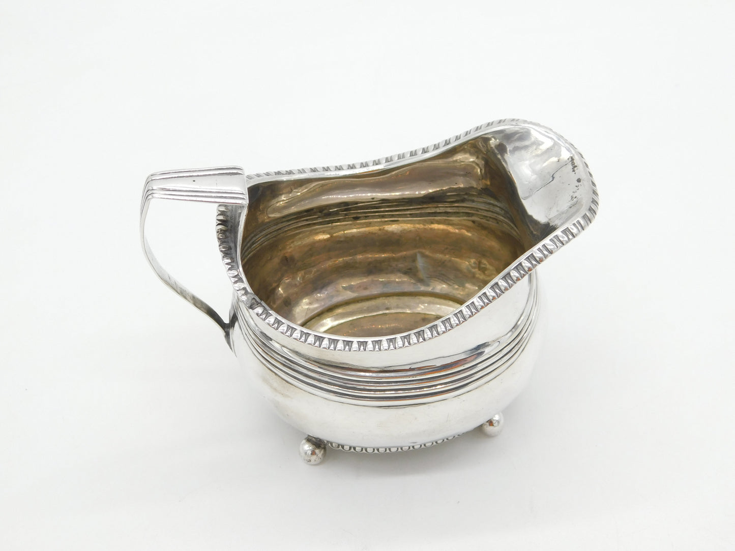 Provincial George III Sterling Silver Cream Jug Antique c1810 Exeter William Woodman