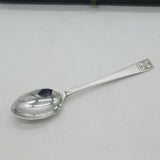 Art Deco Boxed Sterling Silver Tudor Style Teaspoons Set Antique 1937 London