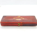 Queen Victoria Maundy Coin Set In Original Display Box 1901 NUNC Condition