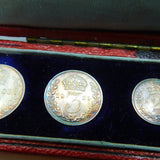 Queen Victoria Maundy Coin Set In Original Display Box 1901 NUNC Condition