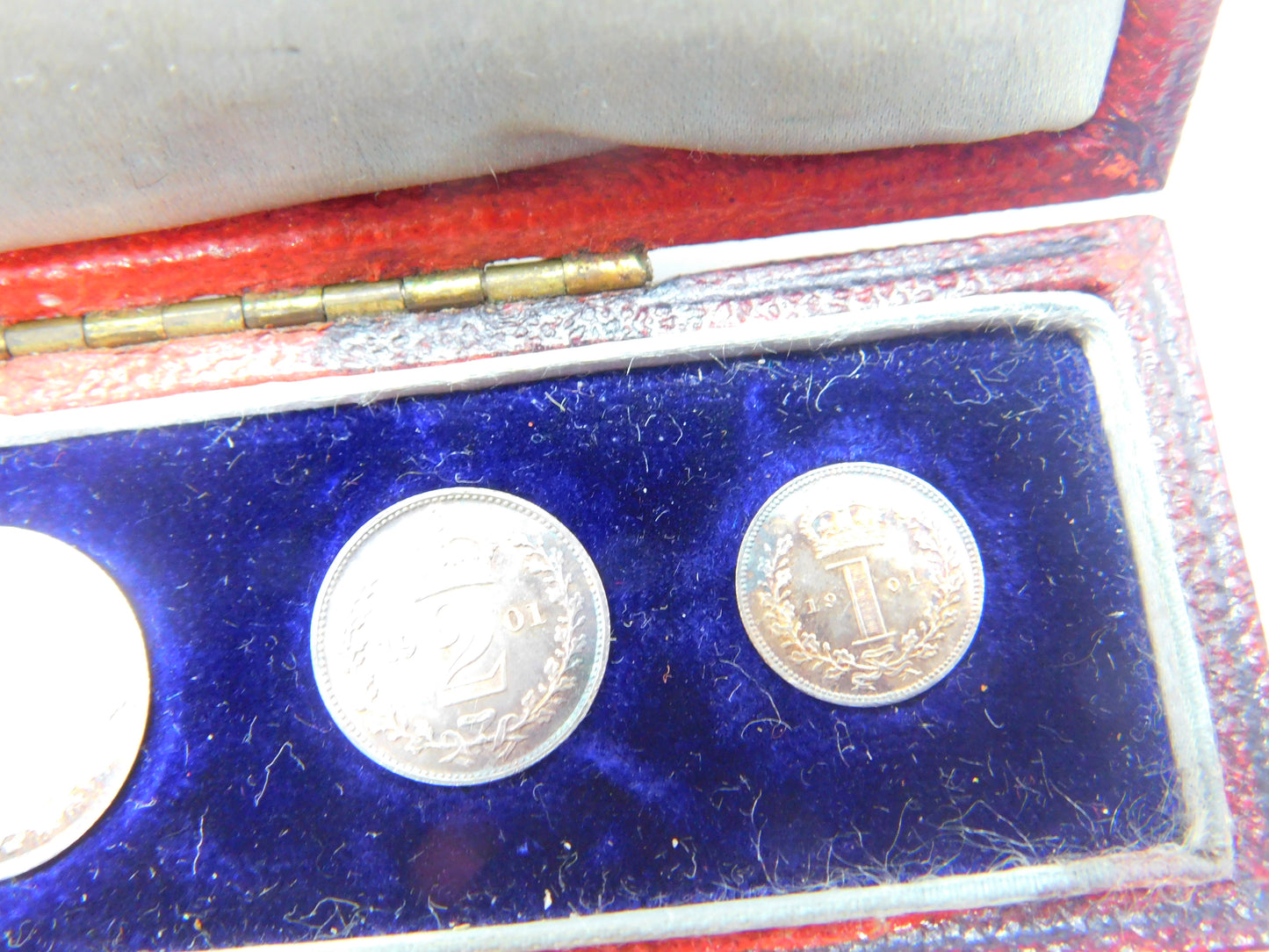 Queen Victoria Maundy Coin Set In Original Display Box 1901 NUNC Condition